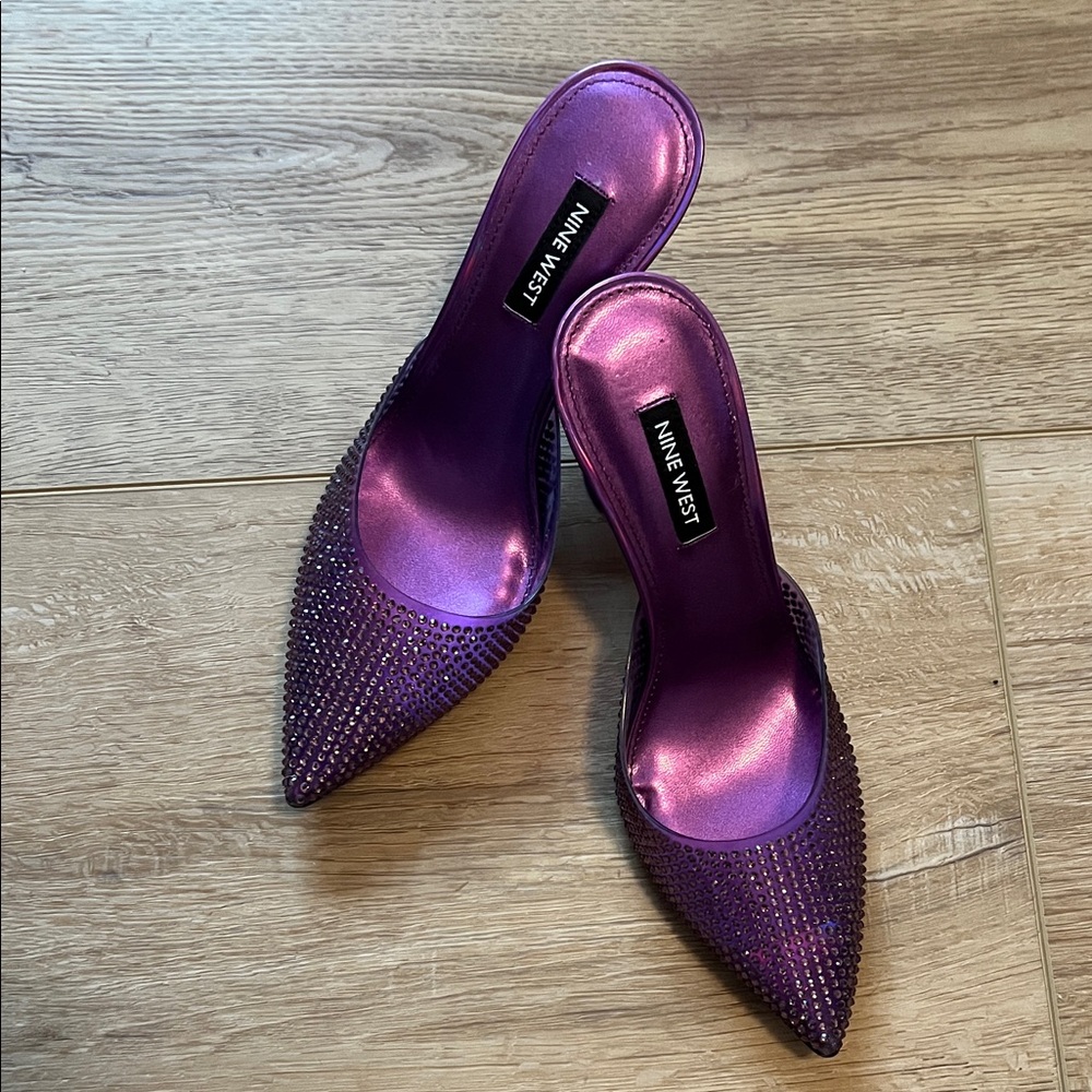 Nine West Shimmering Purple Heels